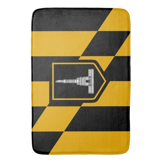 Grote badmat met vlag van Baltimore (Voorkant Verticaal)