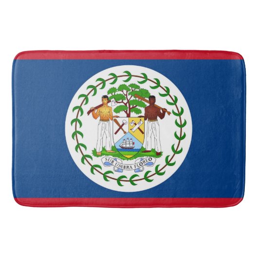 Grote badmat met vlag van Belize (Voorkant)