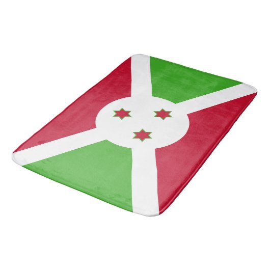 Grote badmat met vlag van Burundi (Gekanteld)