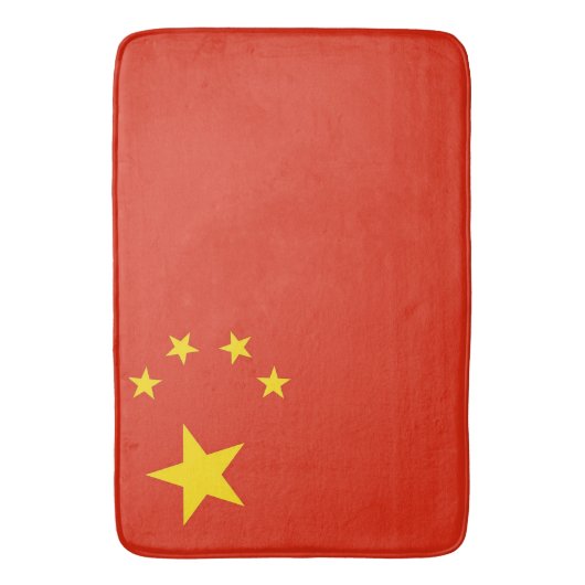 Grote badmat met vlag van China (Voorkant Verticaal)