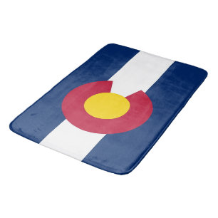 Grote badmat met vlag van Colorado, de V.S.
