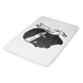 Grote badmat met vlag van Corsica (Gekanteld)