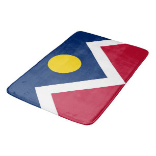 Grote badmat met vlag van Denver, Verenigde Staten