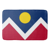 Grote badmat met vlag van Denver, Verenigde Staten (Voorkant)