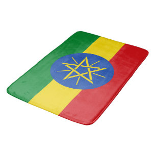 Grote badmat met vlag van Ethiopië