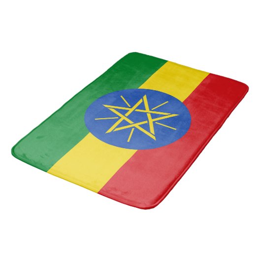 Grote badmat met vlag van Ethiopië (Gekanteld)