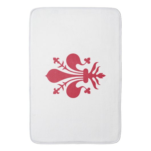 Grote badmat met vlag van Florence (Voorkant Verticaal)