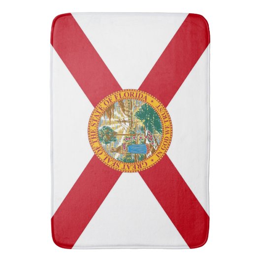 Grote badmat met vlag van Florida, Verenigde State (Voorkant Verticaal)