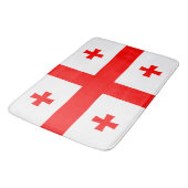 Grote badmat met vlag van Georgië (Gekanteld)