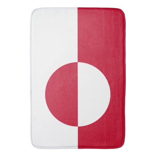 Grote badmat met vlag van Groenland (Voorkant Verticaal)