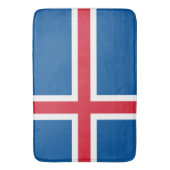 Grote badmat met vlag van IJsland (Voorkant Verticaal)