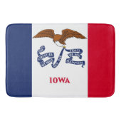 Grote badmat met vlag van Iowa, USA (Voorkant)