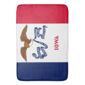 Grote badmat met vlag van Iowa, USA (Voorkant Verticaal)