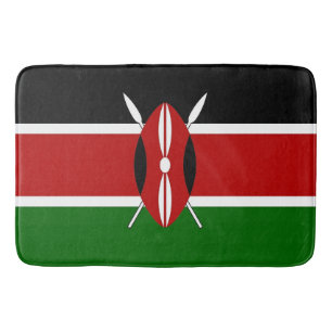 Grote badmat met vlag van Kenia