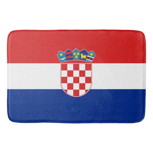 Grote badmat met vlag van Kroatië (Voorkant)