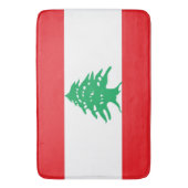 Grote badmat met vlag van Libanon (Voorkant Verticaal)
