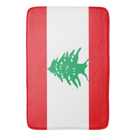 Grote badmat met vlag van Libanon (Voorkant Verticaal)