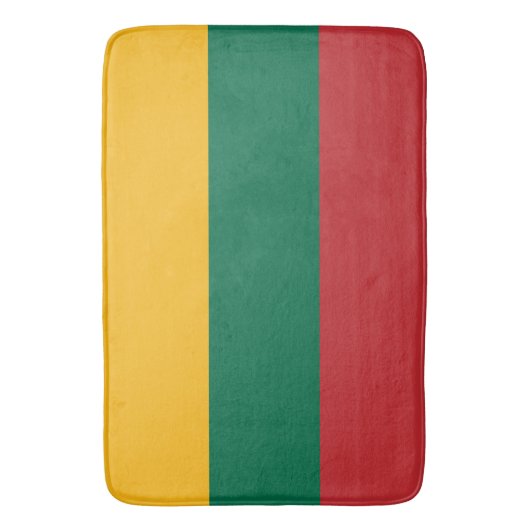 Grote badmat met vlag van Litouwen (Voorkant Verticaal)