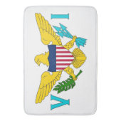 Grote badmat met vlag van Maagdeneilanden, Verenig (Voorkant Verticaal)