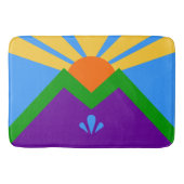 Grote badmat met vlag van Manitou Springs (Voorkant)