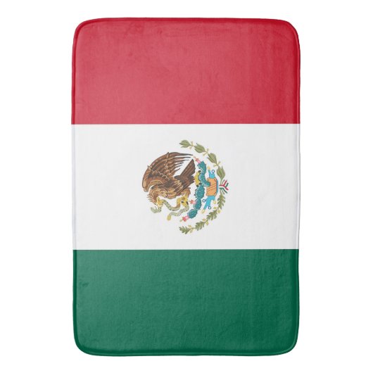 Grote badmat met vlag van Mexico (Voorkant Verticaal)