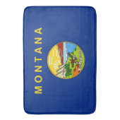 Grote badmat met vlag van Montana, Verenigde State (Voorkant Verticaal)