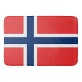 Grote badmat met vlag van Noorwegen (Voorkant)
