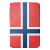 Grote badmat met vlag van Noorwegen (Voorkant Verticaal)