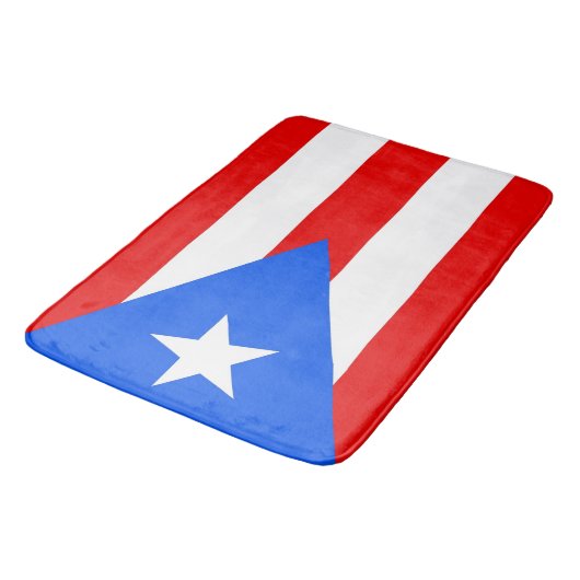 Grote badmat met vlag van Puerto Rico, Verenigde S (Gekanteld)