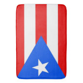 Grote badmat met vlag van Puerto Rico, Verenigde S (Voorkant Verticaal)