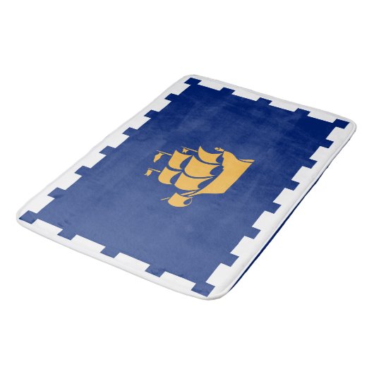 Grote badmat met vlag van Quebec City (Gekanteld)