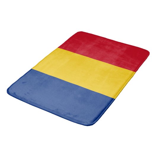 Grote badmat met vlag van Roemenië (Gekanteld)