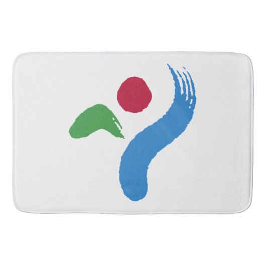 Grote badmat met vlag van Seoul, Zuid-Korea (Voorkant)