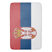 Grote badmat met vlag van Servië (Voorkant Verticaal)