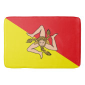 Grote badmat met vlag van Sicilië (Voorkant)