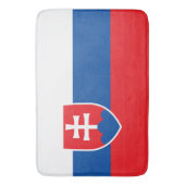 Grote badmat met vlag van Slowakije (Voorkant Verticaal)