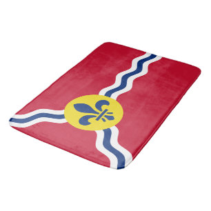 Grote badmat met vlag van St. Louis, Missouri