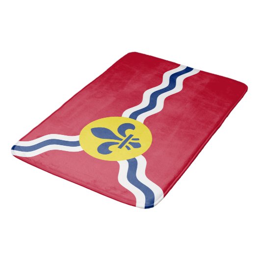 Grote badmat met vlag van St. Louis, Missouri (Gekanteld)