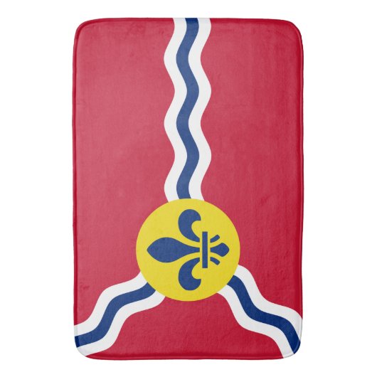 Grote badmat met vlag van St. Louis, Missouri (Voorkant Verticaal)