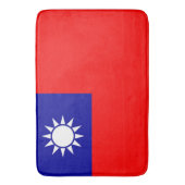 Grote badmat met vlag van Taiwan (Voorkant Verticaal)