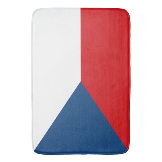 Grote badmat met vlag van Tsjechië (Voorkant Verticaal)
