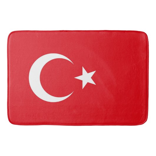 Grote badmat met vlag van Turkije (Voorkant)