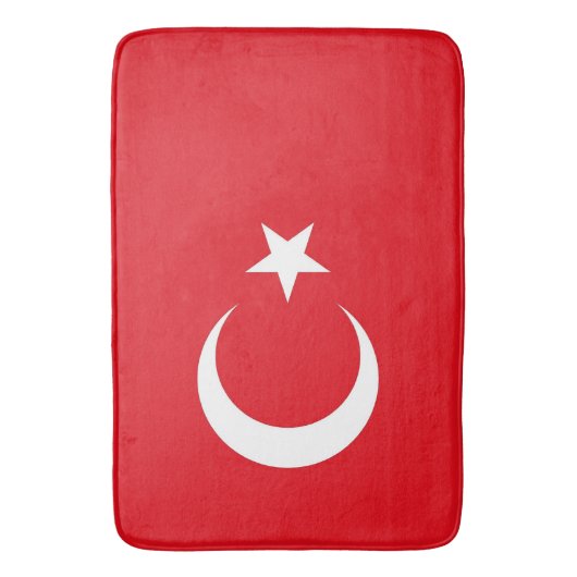 Grote badmat met vlag van Turkije (Voorkant Verticaal)