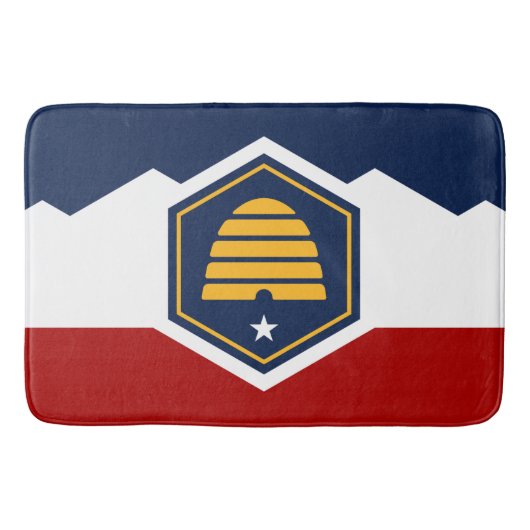 Grote badmat met vlag van Utah, VS (Voorkant)