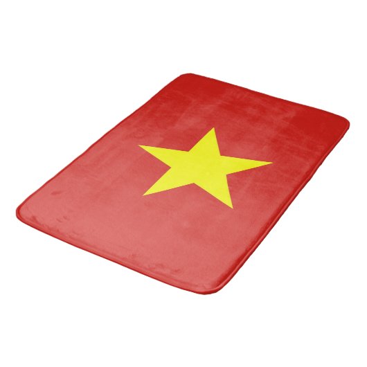 Grote badmat met vlag van Vietnam (Gekanteld)
