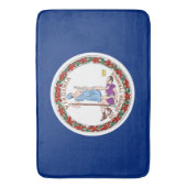 Grote badmat met vlag van Virginia, Verenigde Stat (Voorkant Verticaal)