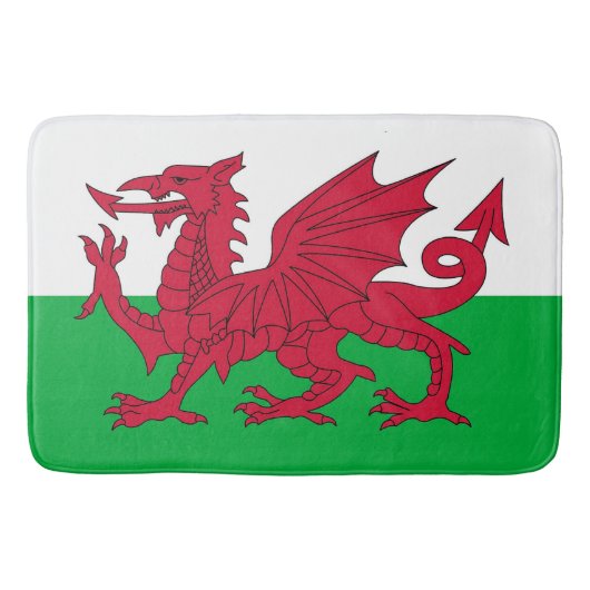 Grote badmat met vlag van Wales (Voorkant)