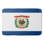 Grote badmat met vlag van West Virginia, Verenigde (Voorkant)