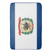 Grote badmat met vlag van West Virginia, Verenigde (Voorkant Verticaal)