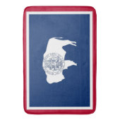 Grote badmat met vlag van Wyoming, Verenigde State (Voorkant Verticaal)